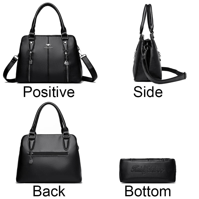 Luxury Handbags Woman Bags Designer Big Shoulder Bags for Women's 2024 Trendy Large Capacity Ladies Leather Hand Casual Tote Bag