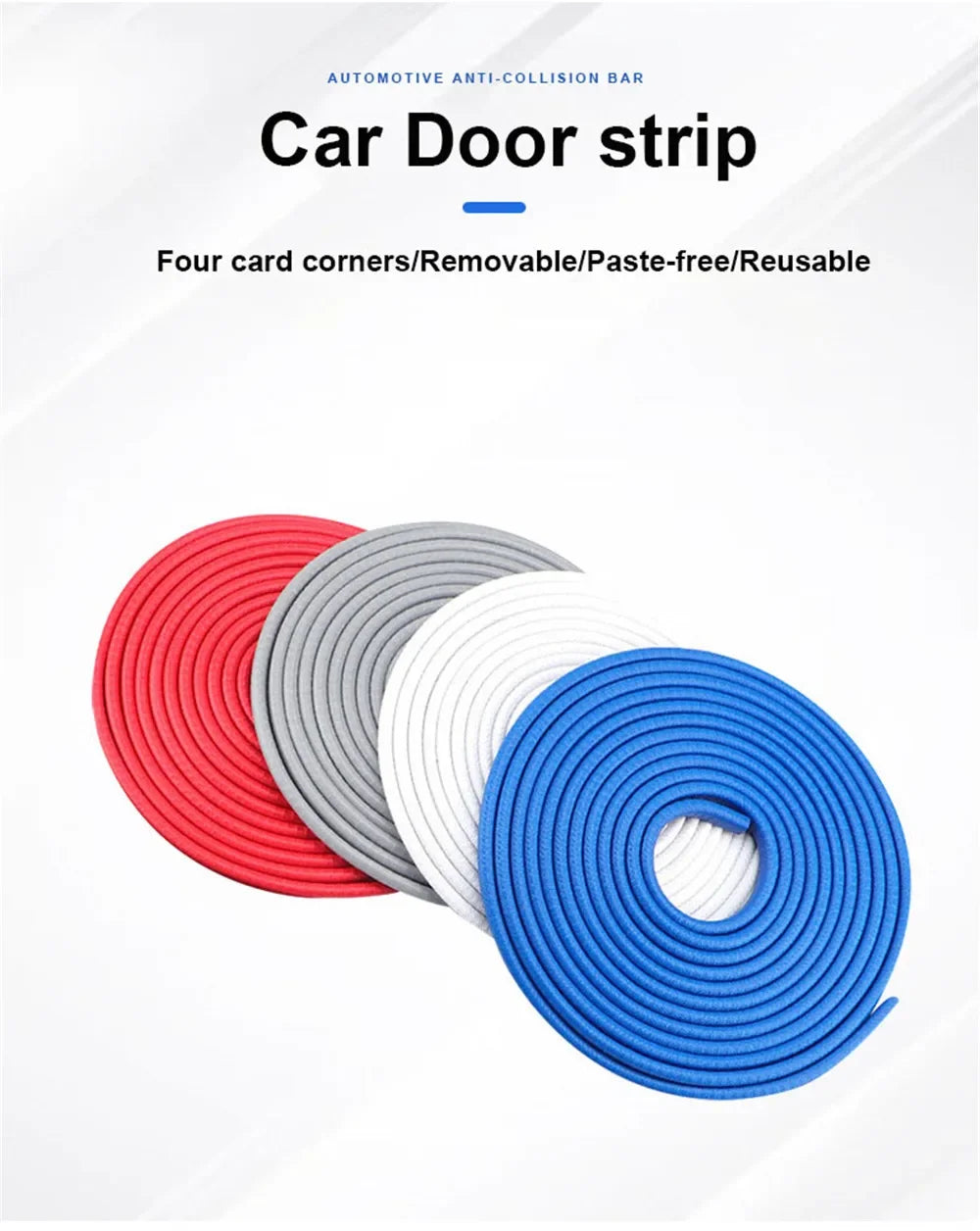 Car Door Protector Edge  With Steel CarstylingScratch Strip Guard Trim Automobile Door Noise reduction Anti Collision Protection