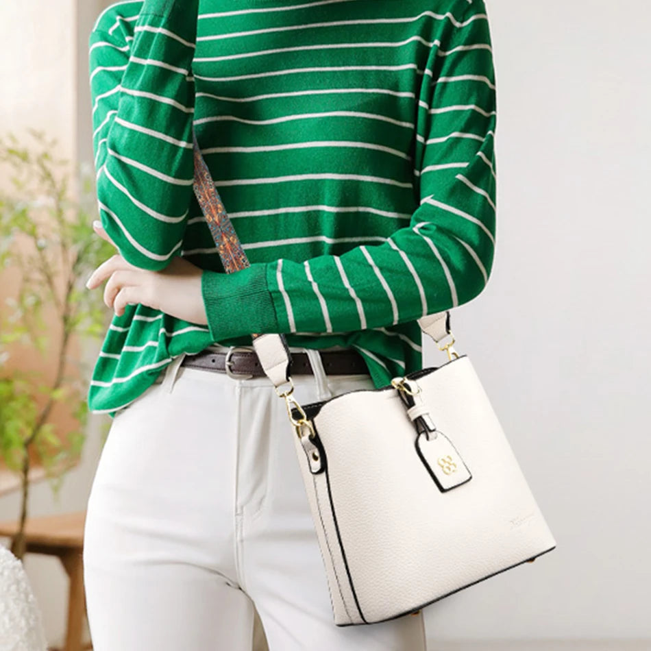 Luxury Designer High Quality Leather Women's Handbag Purses 3 Layers Multifunctional Ladies Shoulder Messenger Bags Sac Femme