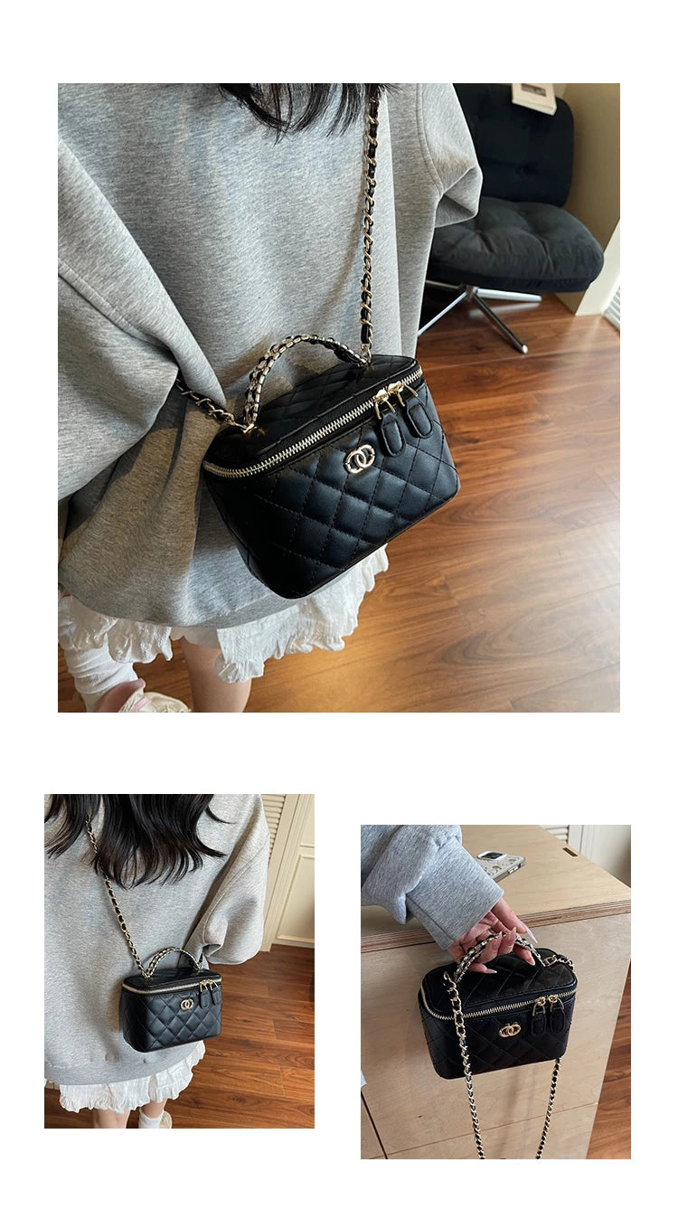 Luxury Brand Ladies Genuine Leather Messenger Bag, Elegant Shoulder Handbag By Famous Designer, Popular Crossbody Tote Bags