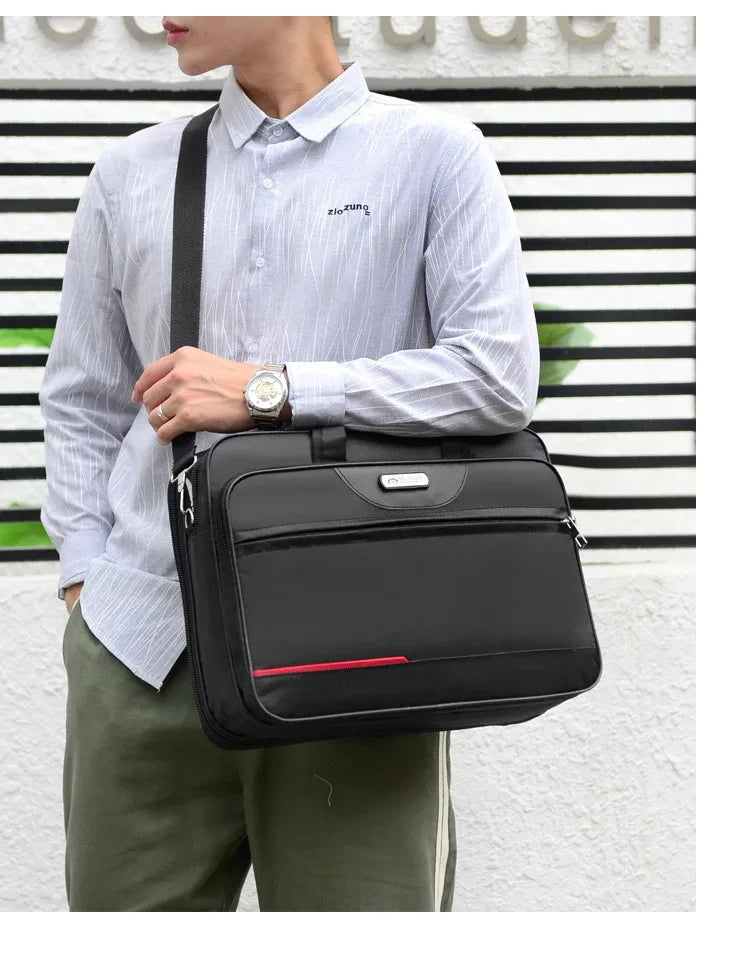 High-capacity Briefcase Business Document Information Storage Bags Weekend Travel Laptop Protection Organize Handbag Accessories