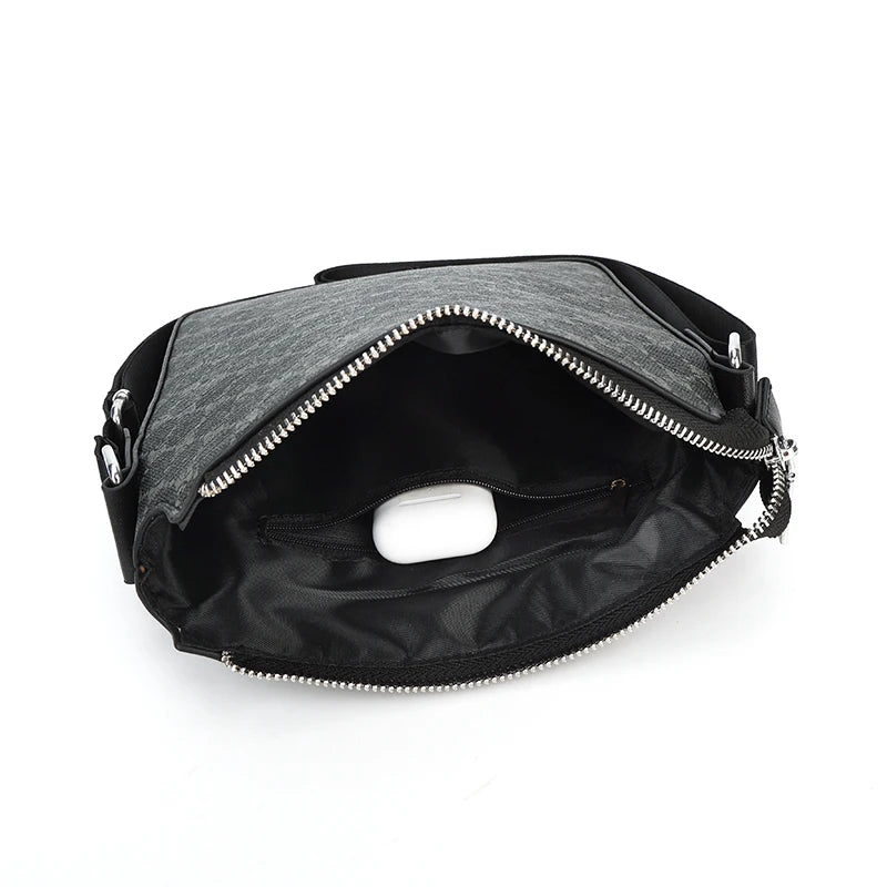 Luxury Brand Crossbody Bag for Men Bags New Casual Man Messenger Bag Fashion Male Bag Leather Designer Sling Pack Shoulder Bag