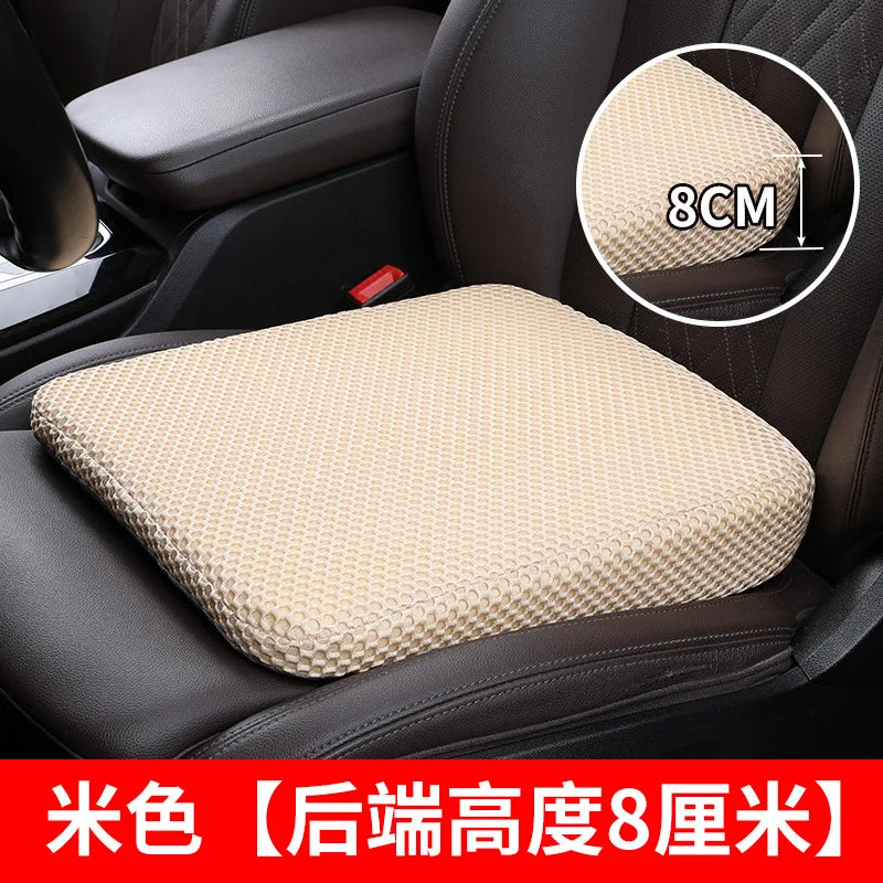 Car Booster Seat Cushion Heightening Height Boost Mat Breathable Portable Car Wedge Seat Pad Fatigue Relief Suitable For Cars