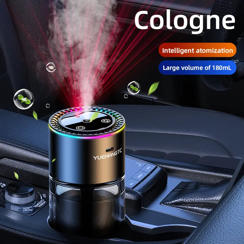 Car Perfume Air Freshener Essential Oil Fragrance Diffuser Smell Distributor USB Rechargeable Aromatherapy Scent Air Refresher