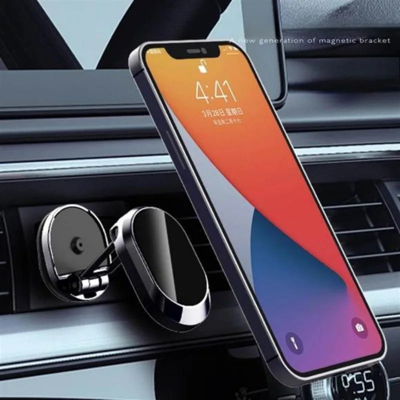 Magnetic Car Phone Mount New Model - Vehicle-Mounted Holder for Navigation, Specialized in In-Car Fixing & Suppor