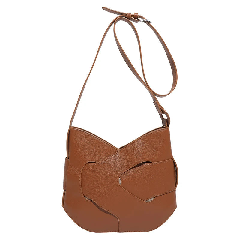 Luxury Designer Bag Fashion Women's PU Leather Shoulder Bag Minimalism Solid color Crossbody Bags for Women Ladies Handbag