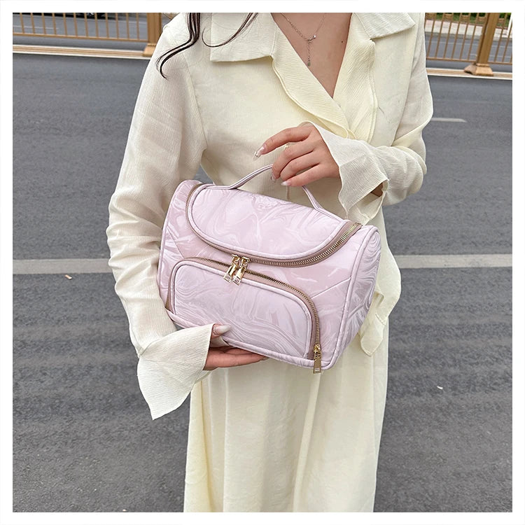 2025 New Luxury Portable Makeup Bag Cosmetics Storage Cases Large Capacity Organizer Travel Toiletry Wash Bag Multifunction Bags