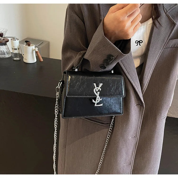 Designer style bag - 2025 hit product - Retro high-end evening bag Classic and versatile chain strap crossbody small square bag