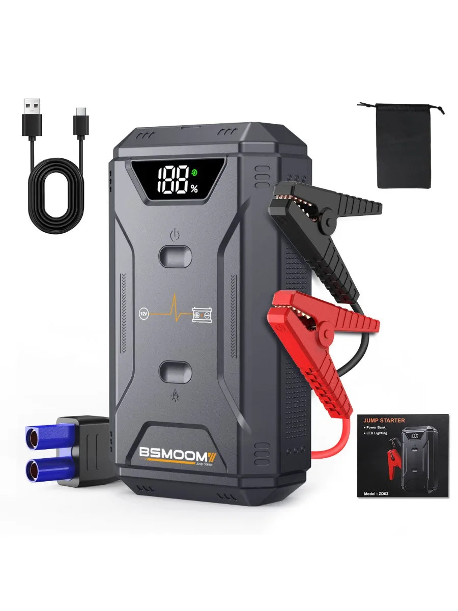 Car Jump Starter Battery Power Bank for Car Starter Portable Emergency Booster 12V Auto Starting Device Petrol Diesel
