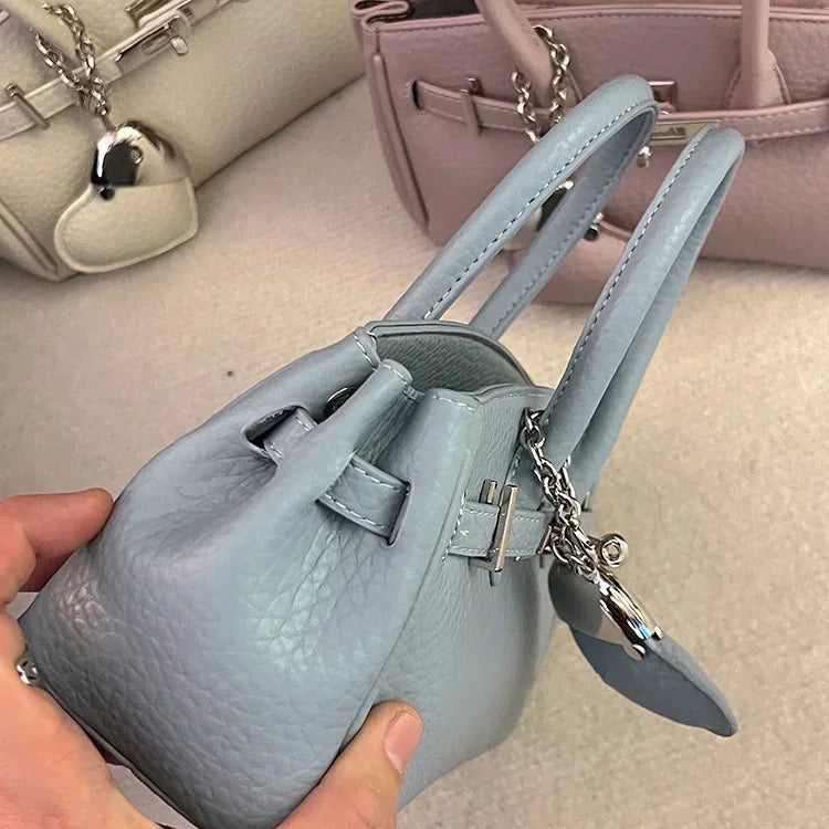 2025 new platinum bag women's versatile commuter high-end handbag messenger bag high value foreign shoulder bag