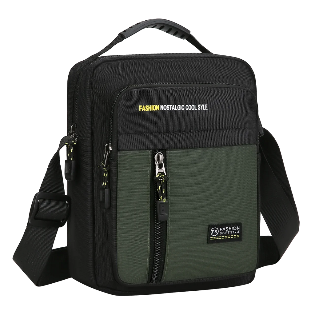 Men Crossbody Bag Single Shoulder Bags Big Capacity Storage Bag Fashion Multi-Pockets Business Crossbody Bags