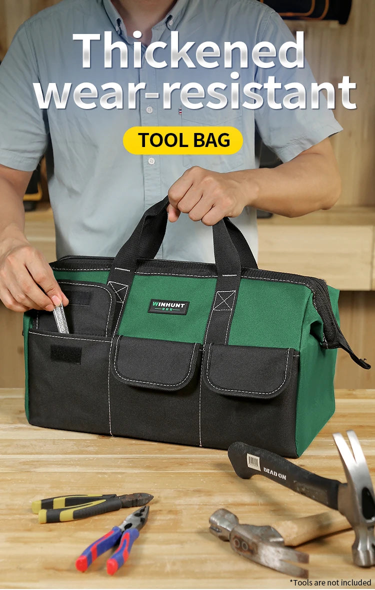 WINHUNT Large Capacity Wear-resistant Tool Bag: Keep Your Tools Organized And Portable!