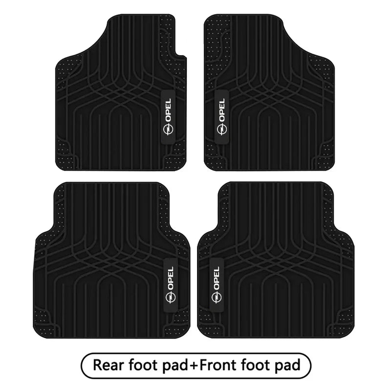 Car Floor Mat Full Set Non-Slip Auto Carpet Waterproof All-Weather For Opel Astra Insignia Corsa Zafira Meriva Mokka Vivaro H J