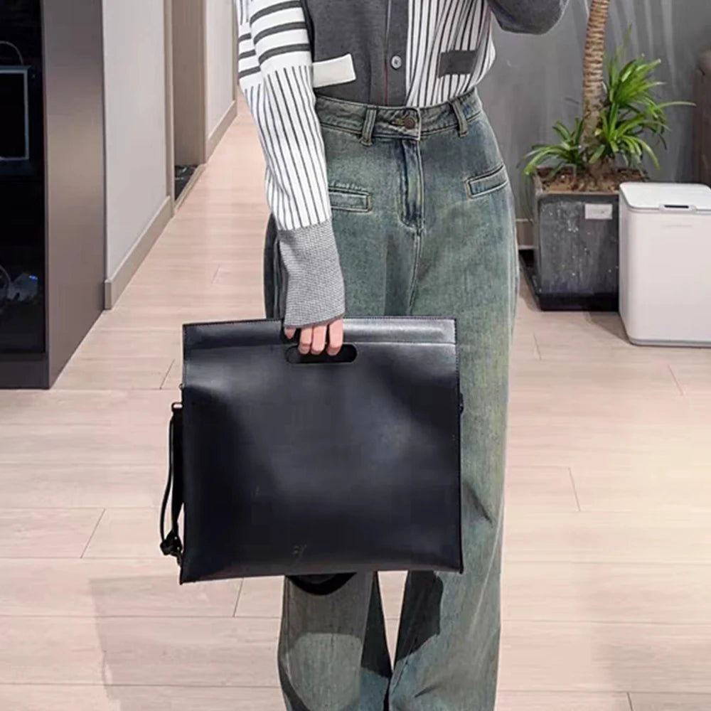 Luxury Design Fashion Laptop Bag For Woman Custom Name Business Office Daily Cross Body Briefcase Leather Large Capacity Handbag