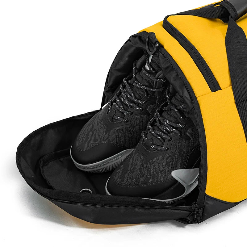 Men Sport Backpack Waterproof Gym Bags Separation Basketball Backpack Large Duffel Handbag Fitness Training Shoulder Bag Dry Wet