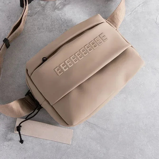 Luxury Design 3D Letters Crossbody Messenger Small Bag Unisex Belt Bag Versatile Travel Waterproof Purse Zipper Shoulder Bag