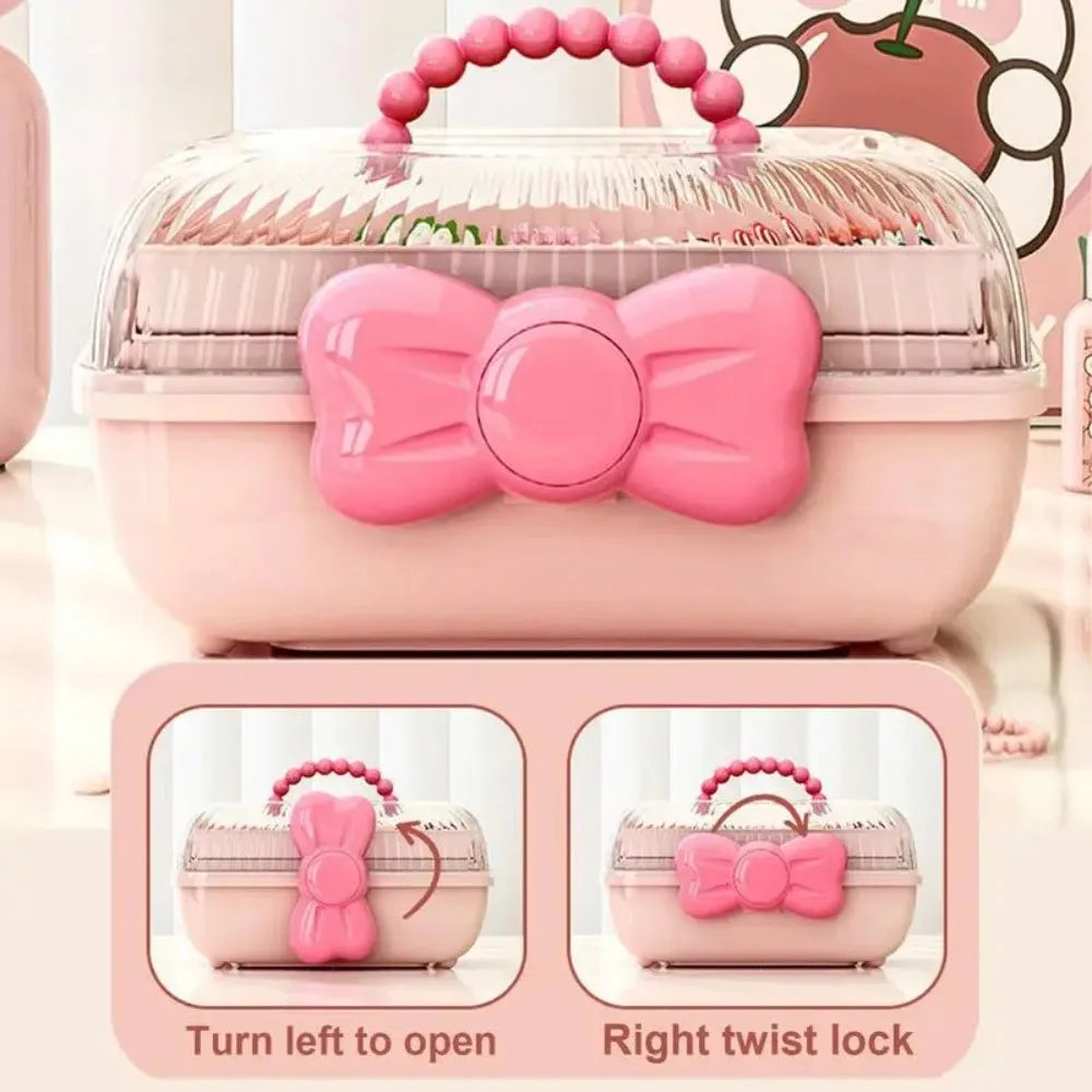 Multi-layer Hairpin Storage Box Cute Girls Jewellery Box Children's Hair Accessories Storage Box Toy Storage Box