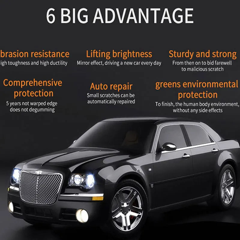 1pc Transparent PVC Car Protective Film With 3 Layers PPF Waterproof Car Paint Protection Film