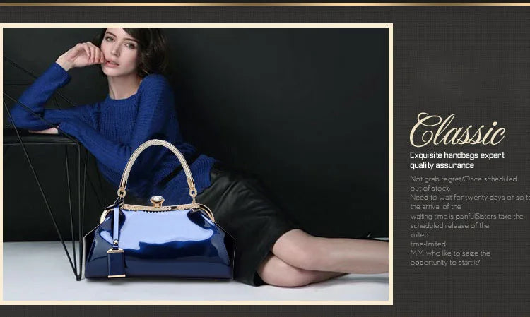 Elegant Patent Leather Evening Bags for Women Ladies Clutch Shoulder Handbags Wedding Party Accessories bolsa feminina