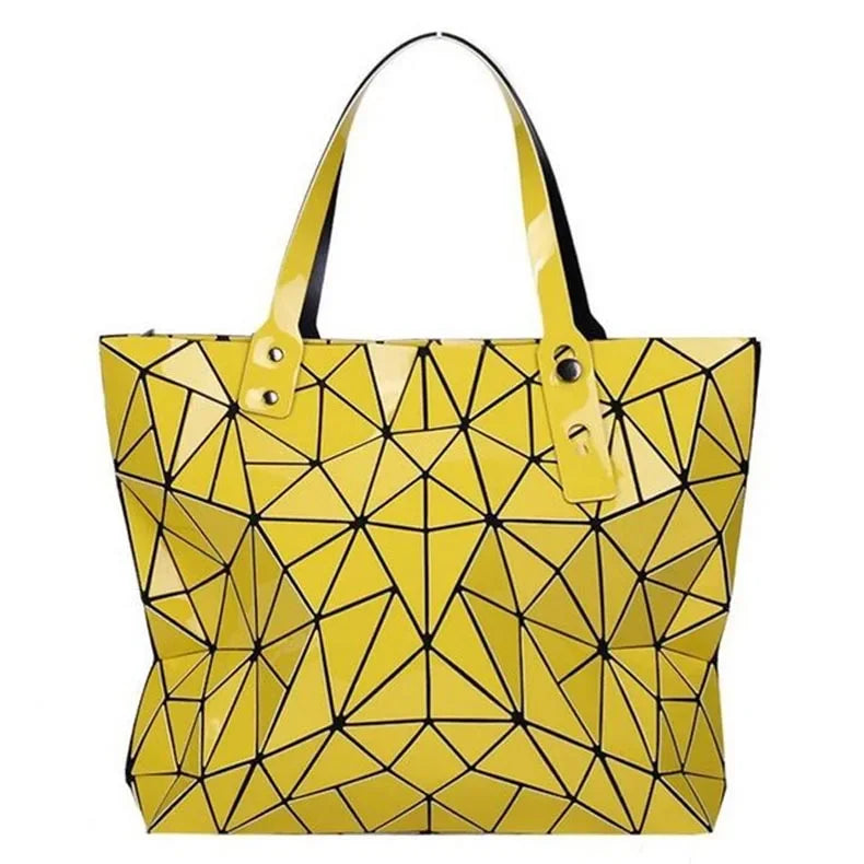 new luxury handbags women bags designer Beach Large tote Hologram Shoulder Bag sac a main Geometric bag bolsa feminina Silver