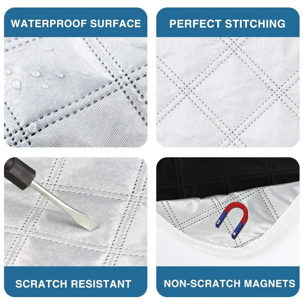 Magnetic Windshield Snow Cover Waterproof UV-Proof Sun Shade Protective Windscreen Cover Dustproof Frost Guard For SUVs RV Car