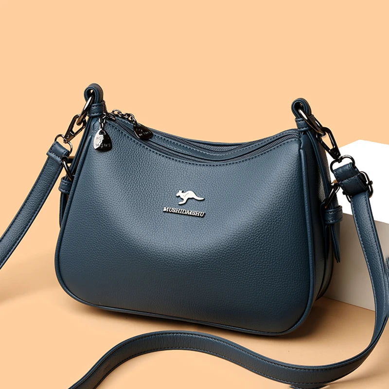 Luxury Designer Ladies Handbags New High Quality Leather Shoulder Bag For Women Female Retro And Minimalist Crossbody Bags Purse