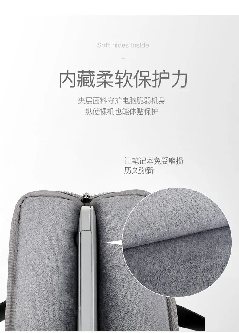 Commuting Laptop Bag, 14 Inch And 15 Inch Waterproof Crossbody Bag, Hand-held Briefcase, File Bag, Conference Materials Bag