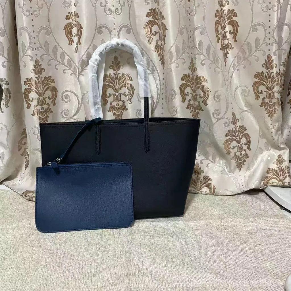 Large Capacity Fashionable Simplistic French Crocodile Ladies Shoulder Bag Double Sided Color Block Handbag Tote Bag