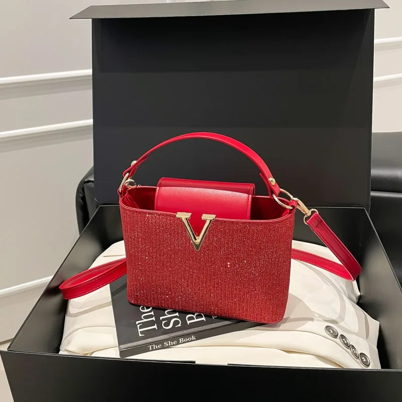 Women's Messenger Bag In High-Quality Leather Featuring Classic Elegant Design From Luxury Brand Popular Choice