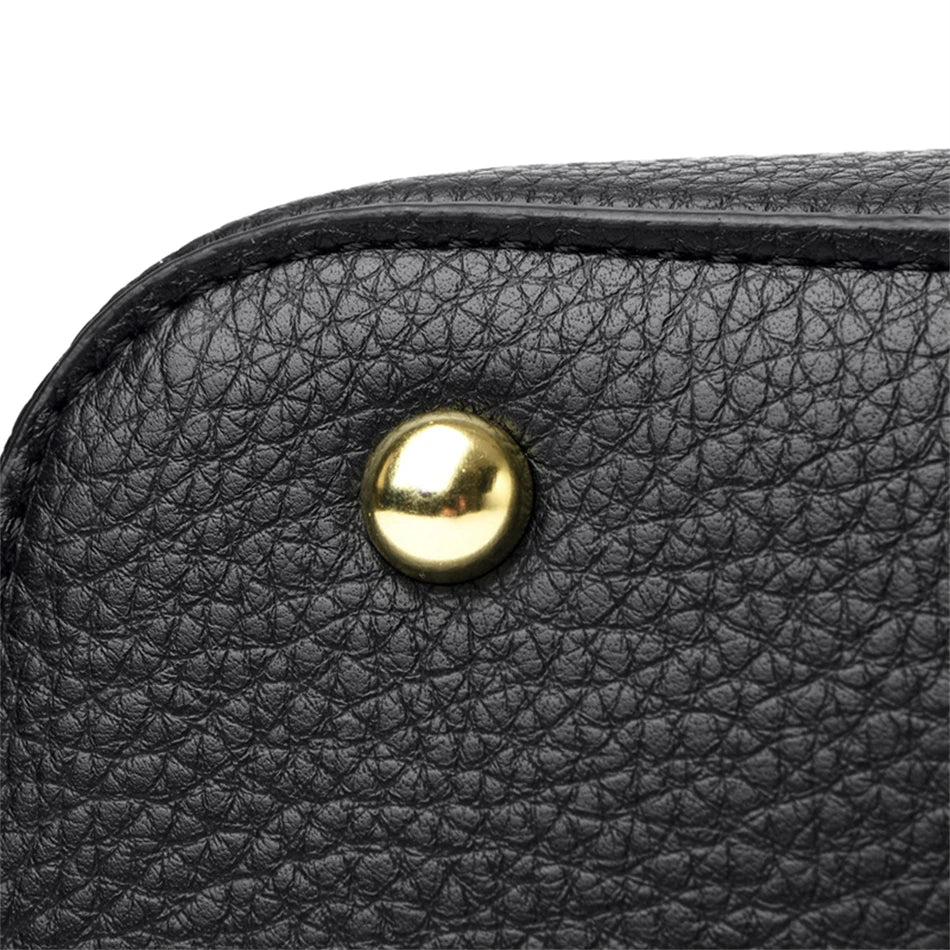 Luxury Designer High Quality Leather Women's Handbag Purses 3 Layers Multifunctional Ladies Shoulder Messenger Bags Sac Femme