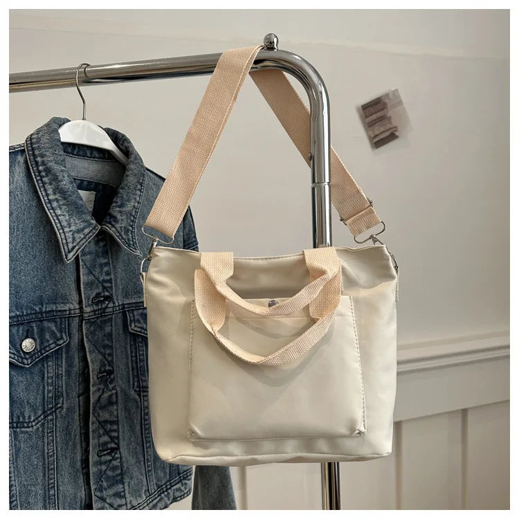 Small Casual Tote Bags Women Shoulder Messenger Bags Korean Canvas Fashion Female Crossbody Bag for Girl 2024 Cloth Handbags