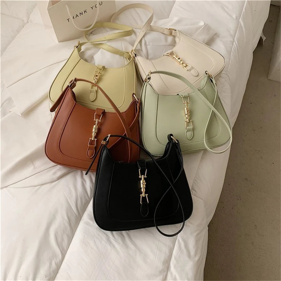 Luxury Brand Purses and Handbag Top End Quality Designer Leather Shoulder Crossbody Bag for Women 2022 Fashion Underarm Girl Sac