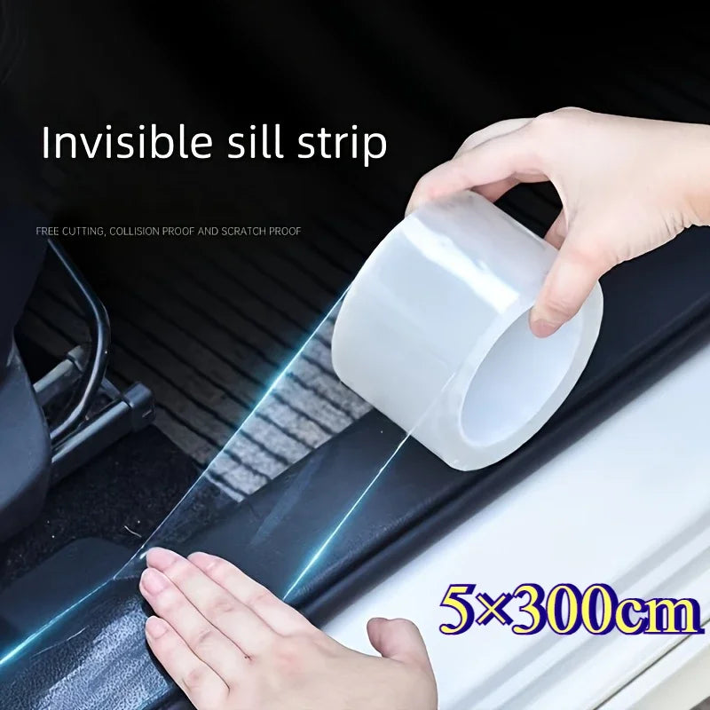 5×300cm Universal Car Door Edge Guard Protector,Anti-Collision Strip for Car Door Edge/Front and Rear Bumper/Door Sill Protector