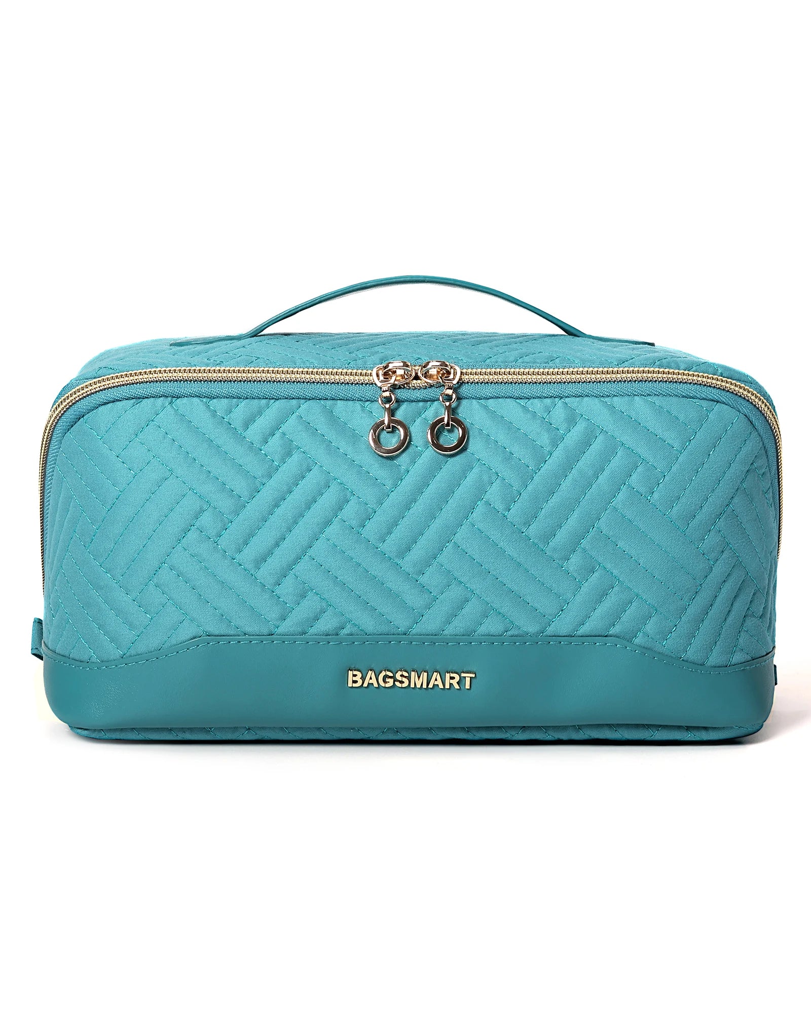 BAGSMART Women's Cosmetic Bag Large Capacity Storage Waterproof Makeup Bags Wide-open Cosmetic Pouch travel essentials