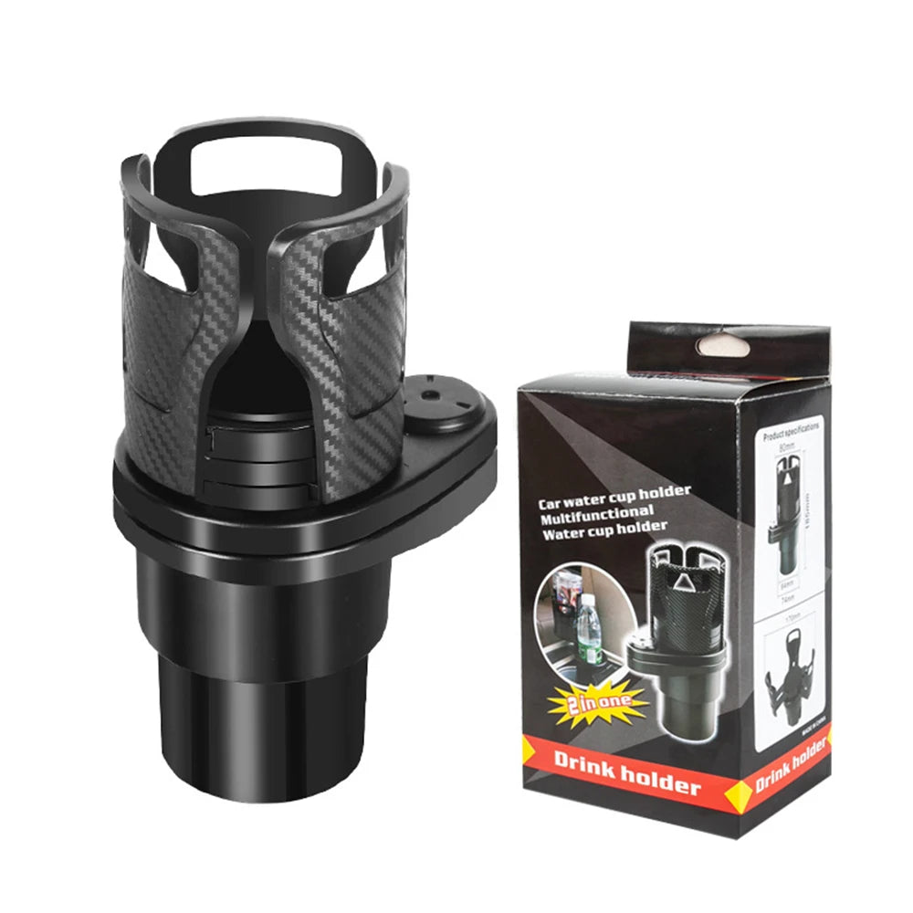 Car Cup Holder Expander For Car Adapter Adjustable Multifunctional Dual Cup Holder With Phone Holder Aromatherapy Organizer