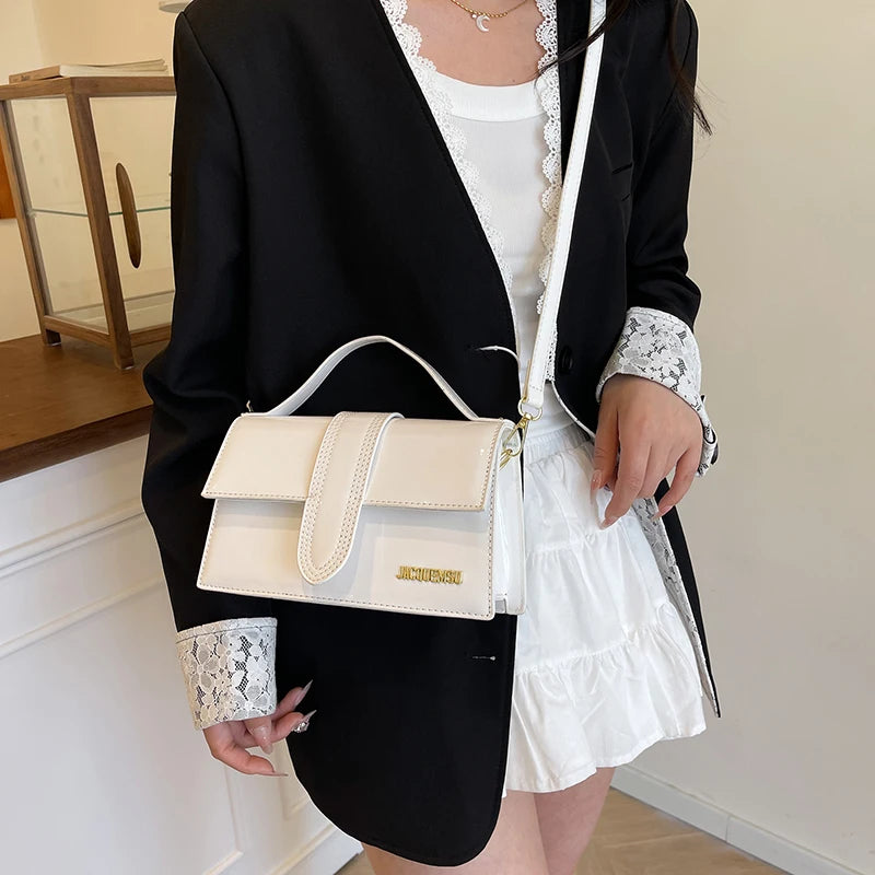 Luxury High-End Designer Paris Fashion Bag For Women Featuring Elegant Leather Crossbody Strap