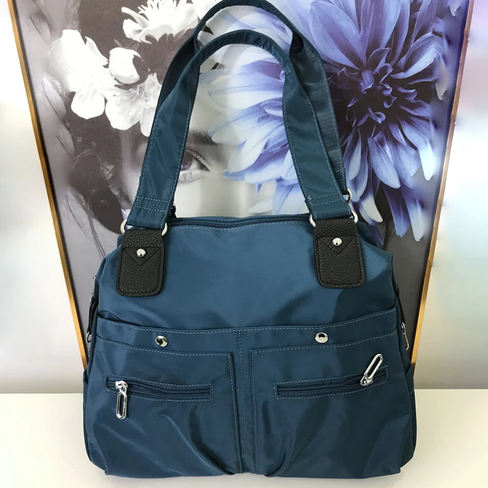 Nursing Baby Diaper Bag Large Capacity Top-handle Bags Multi-Functional Waterproof Multi-pockets Portable for Weekend Vacation