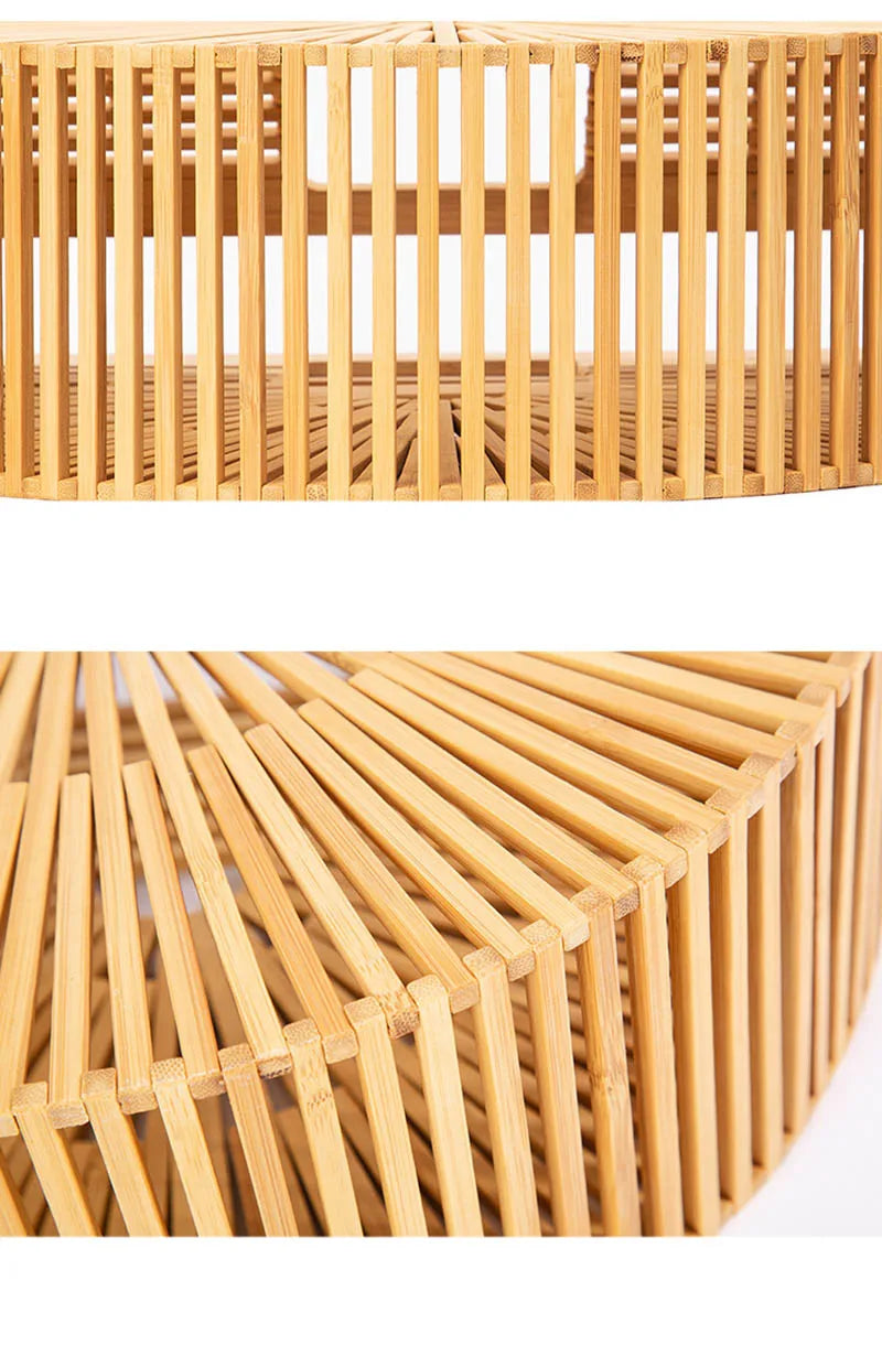 Fashion Straw Bag Bamboo Semi-circular Handbags High quality Hand woven Women Bags Bohemia Summer Ladies Beach Bag Bamboo Bags