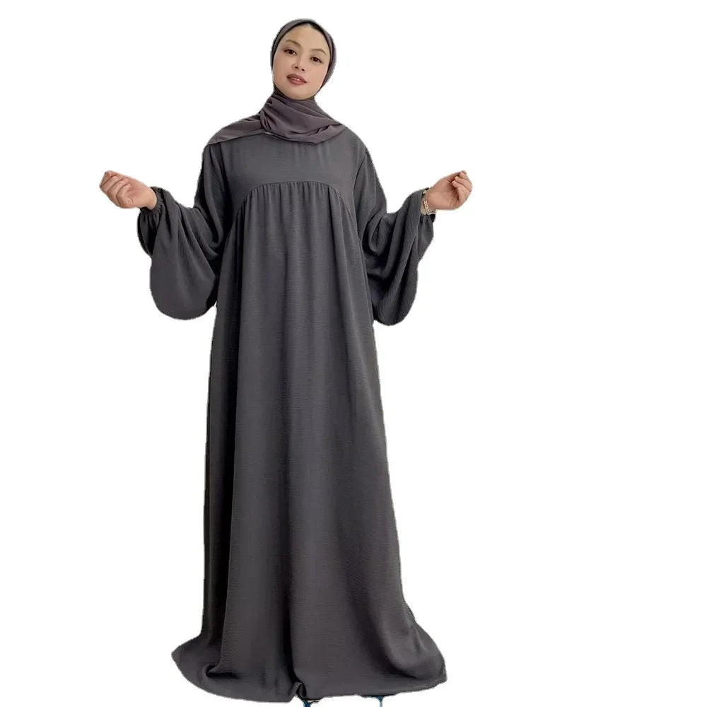 Muslim Dress 16 Colors Lastest Abaya Design Long  Femme Robe For Women Ramadan Eid Mubarak Prayer Clothes