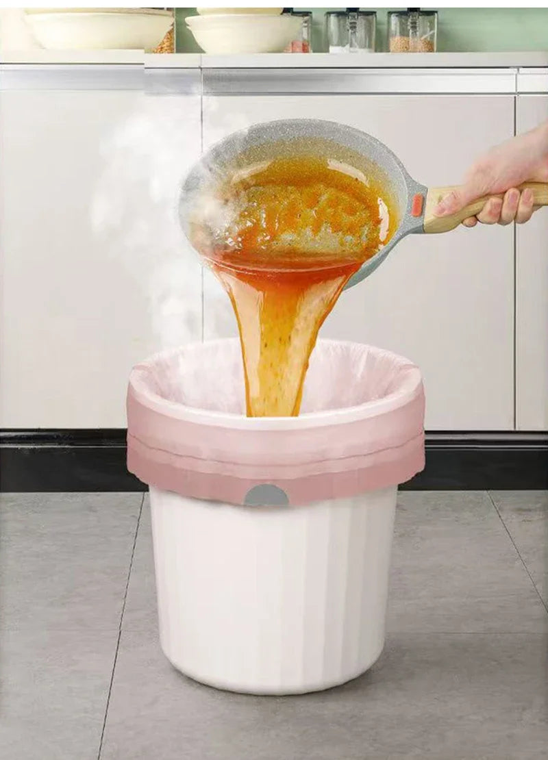 50/100/200PCS Thickening Drawstring Garbage Bags Large Capacity Handheld Trash Bag for Kitchen Household Disposable Waste Bags