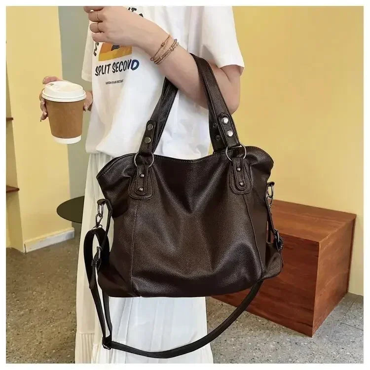 Female Hobo Handbag Large Capacity Shoulder Bags Big Stylsih Tote Bag Ladies Soft Leather Hobos Messenger Bags Women Shopper Bag