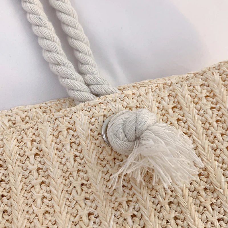 2025 France Designer Women Handbags Fashion Large Capacity Straw Tote Bag Summer Beach Bag Casual Bali Big Purse