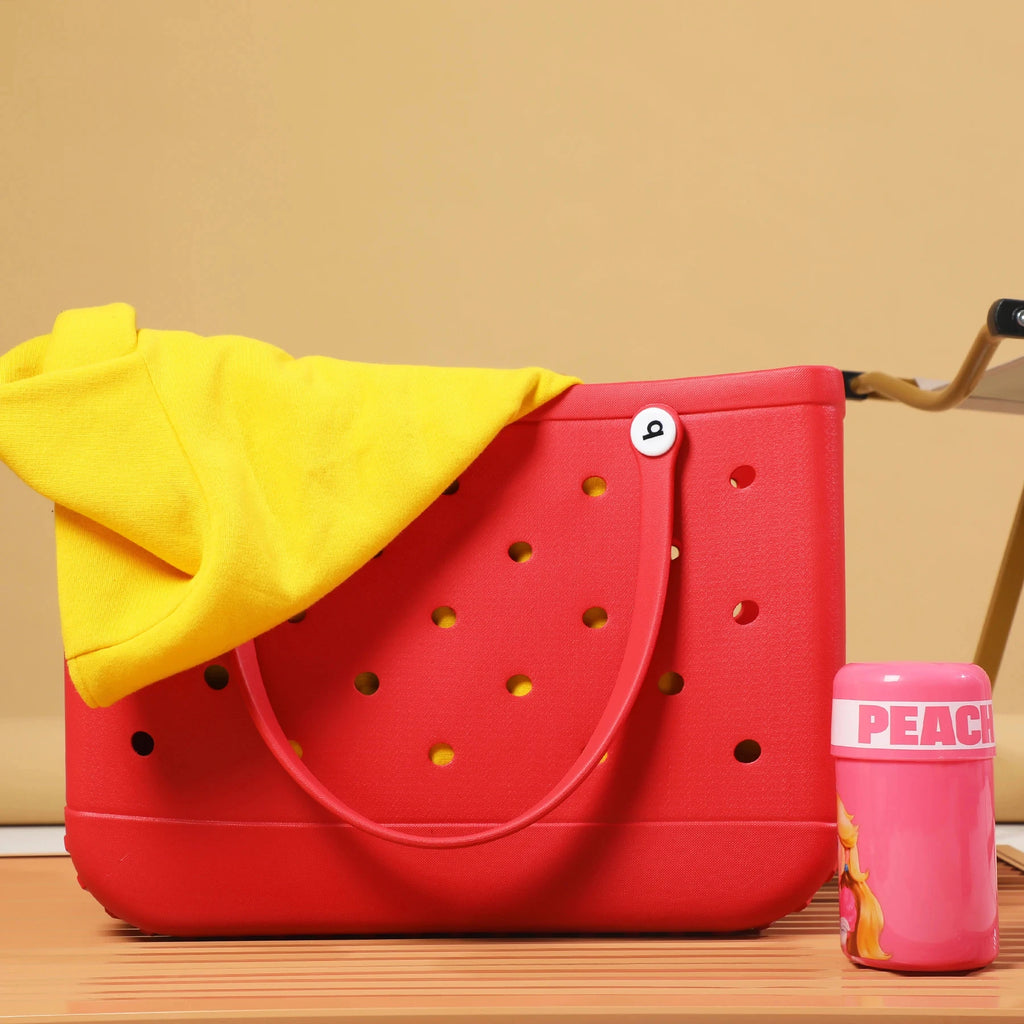 Luxury Beach Tote Bags For Women EVA Rubber M L XL Size Waterproof Travel Picnic Storage Basket Girls Shopping Handbag Bag