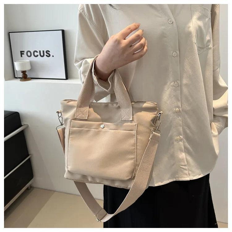 Small Casual Tote Bags Women Shoulder Messenger Bags Korean Canvas Fashion Female Crossbody Bag for Girl 2024 Cloth Handbags