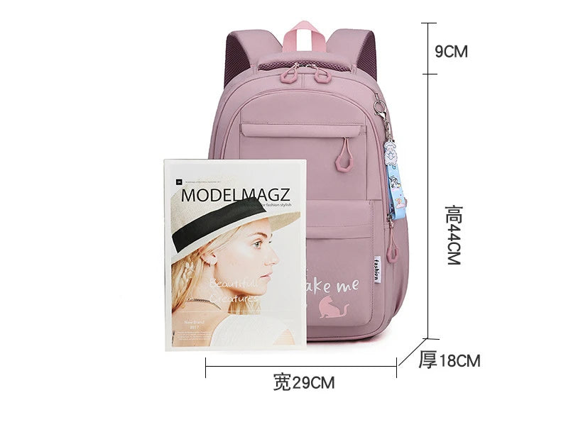 Backpack School Bag Girl Back Pack For Children Kid Child Teenager Female Class Schoolbag Primary Women Bagpack Teen Bookbag Kit