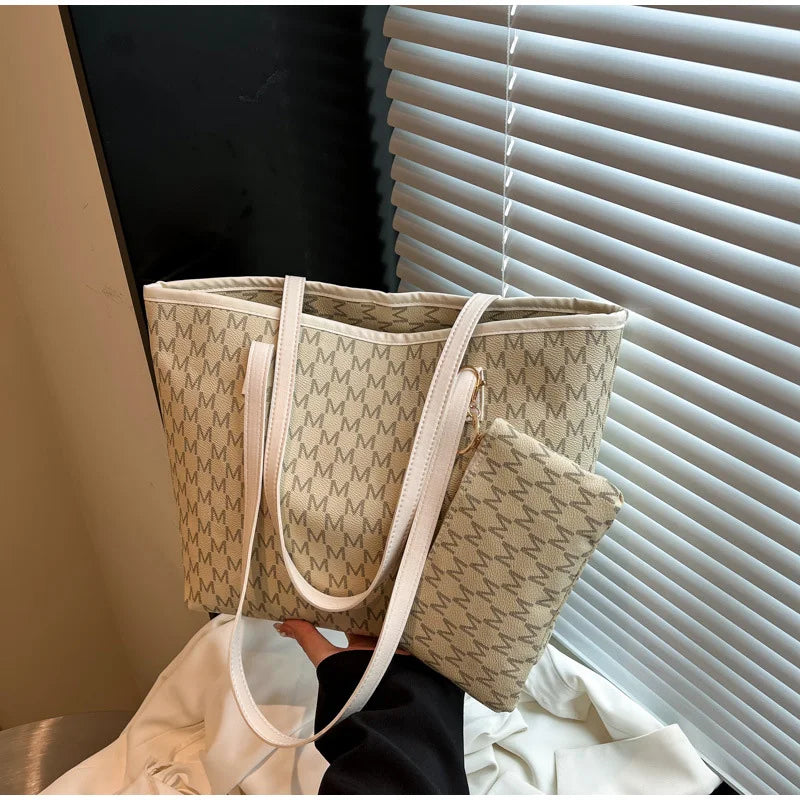 Luxury Women's Handbag Retro Casual Large Capacity Tote Bag Fashion Commuter Shoulder Bag High Quality Women Bag With Coin Purse