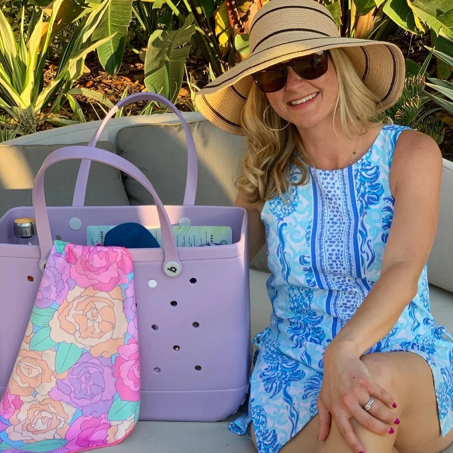 Luxury Beach Tote Bags For Women EVA Rubber M L XL Size Waterproof Travel Picnic Storage Basket Girls Shopping Handbag Bag