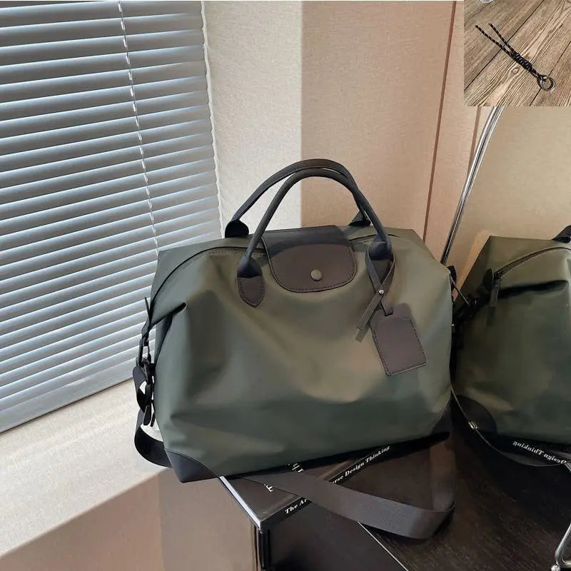 Women's Yoga Fitness Bag Short Trip Travel Bag Waterproof Soft Large Capacity