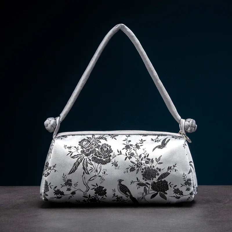 Luxury Silk Embroidered Women Bag 2025 New Fashion Matching Bride Women Handbag Evening Bag Shoulder Bag