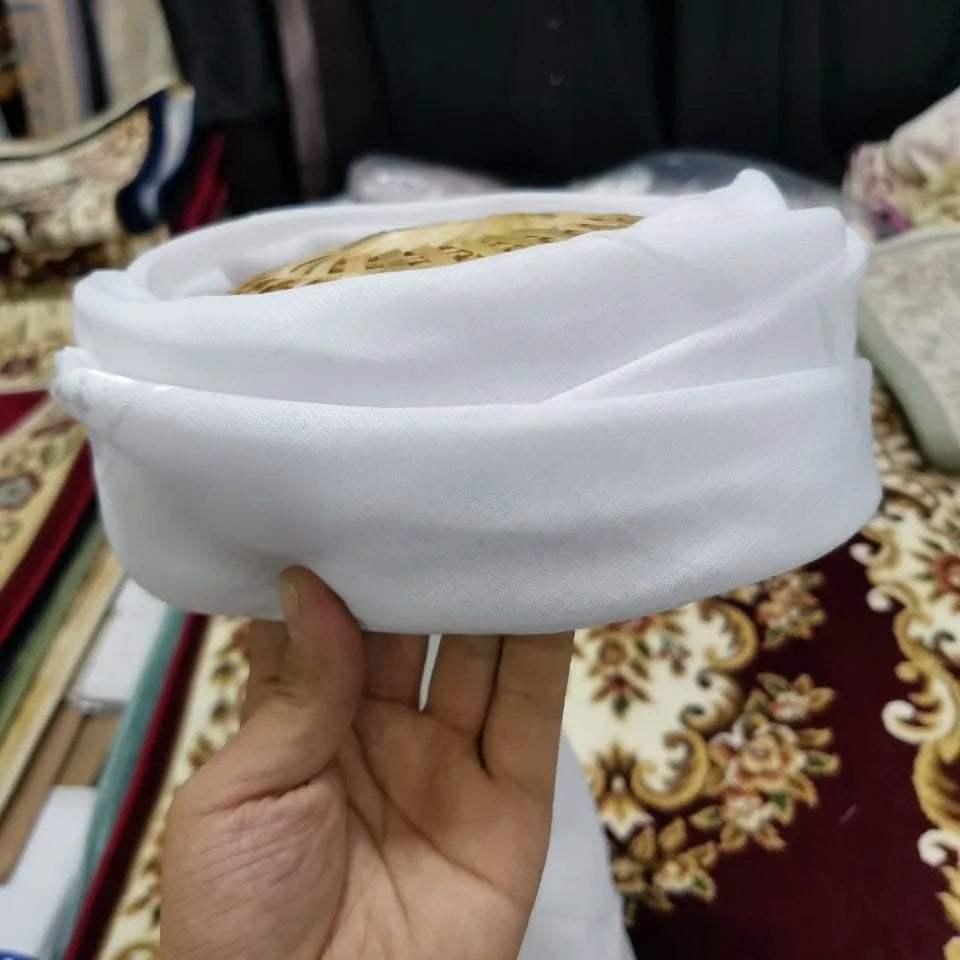 Muslim Scarf  Headscarf For Men Caps Freeshipping Islamic Kerchief Hijab Saudi Arabia Jewish Turban Headwraps Pakistan 05268